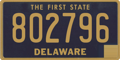 DE license plate 802796