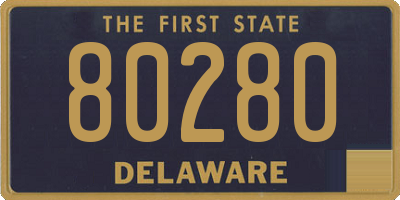 DE license plate 80280