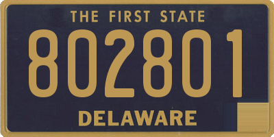 DE license plate 802801