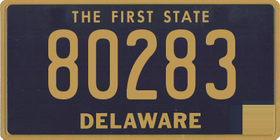 DE license plate 80283