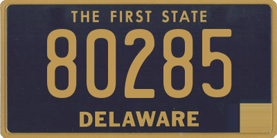 DE license plate 80285