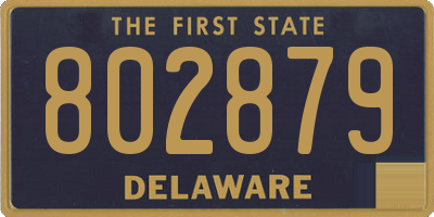 DE license plate 802879