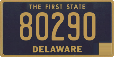 DE license plate 80290