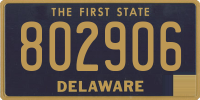 DE license plate 802906