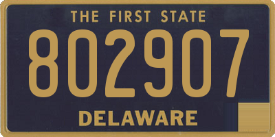 DE license plate 802907