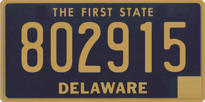 DE license plate 802915