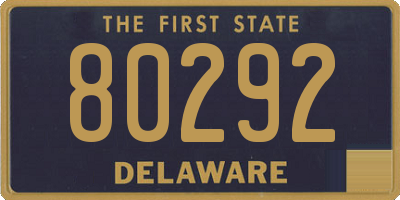 DE license plate 80292