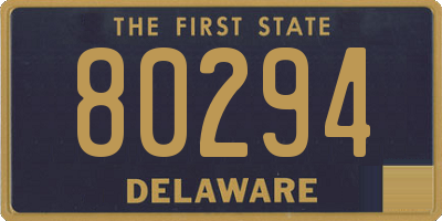 DE license plate 80294
