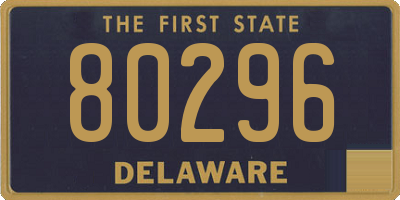 DE license plate 80296