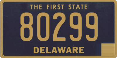 DE license plate 80299