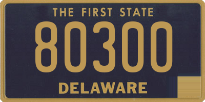 DE license plate 80300