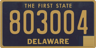 DE license plate 803004