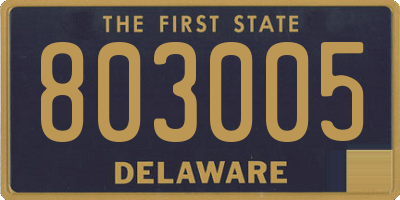 DE license plate 803005
