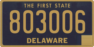 DE license plate 803006