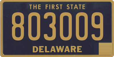 DE license plate 803009