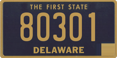 DE license plate 80301