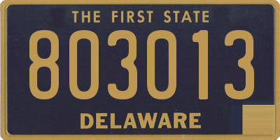 DE license plate 803013