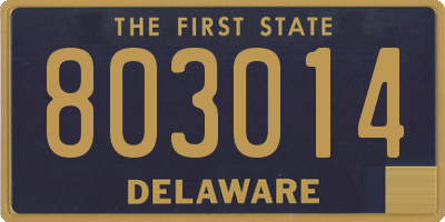 DE license plate 803014
