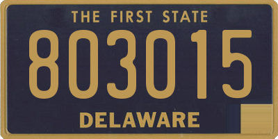DE license plate 803015
