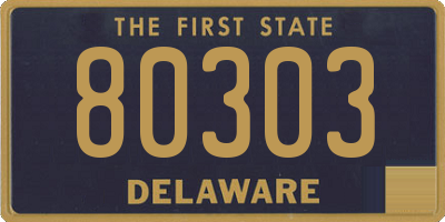 DE license plate 80303