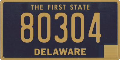 DE license plate 80304