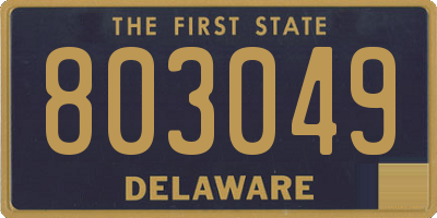 DE license plate 803049