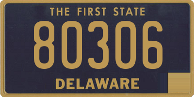 DE license plate 80306