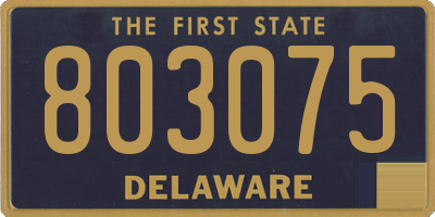 DE license plate 803075