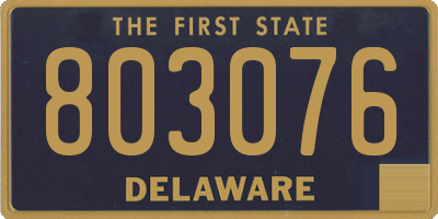 DE license plate 803076