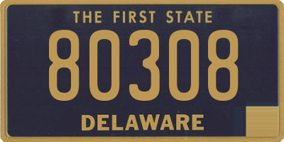 DE license plate 80308