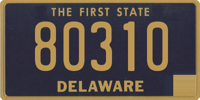 DE license plate 80310