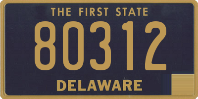 DE license plate 80312