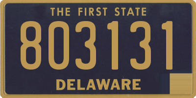 DE license plate 803131