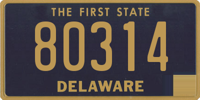 DE license plate 80314