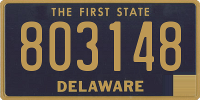 DE license plate 803148