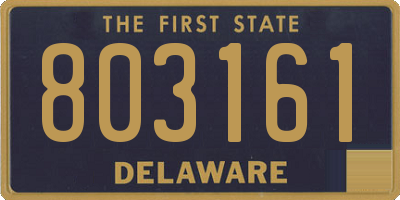 DE license plate 803161