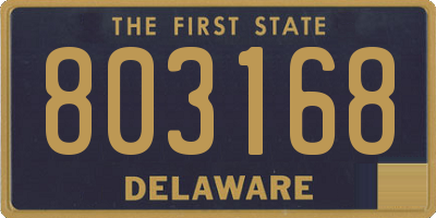 DE license plate 803168
