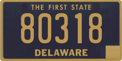 DE license plate 80318