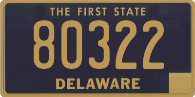 DE license plate 80322