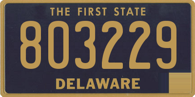 DE license plate 803229