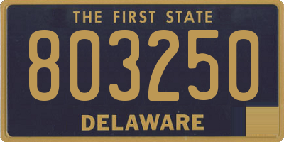 DE license plate 803250