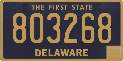 DE license plate 803268