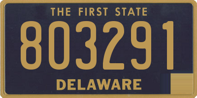 DE license plate 803291