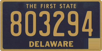 DE license plate 803294