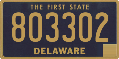 DE license plate 803302