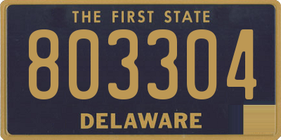 DE license plate 803304