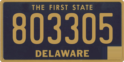 DE license plate 803305
