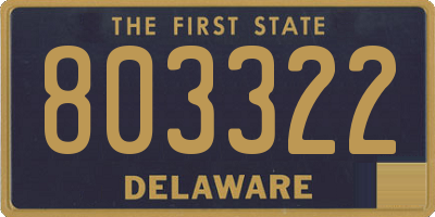 DE license plate 803322