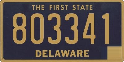 DE license plate 803341