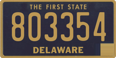 DE license plate 803354